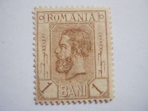 ROMANIA - 1893 DEFIN ISSUE - 1 BANI BROWN - UNUSED