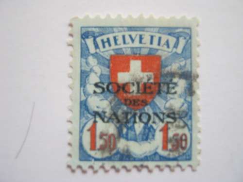 SWITZRLAND (LEAGUE OF NATIONS) - 1fr50 OPTD "SOCIETE DES NATIONS"