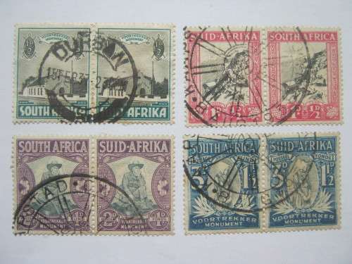 UNION - 1933-36 VOORTREKKER MEMORIAL FUND - FULL SET OF PAIRS - UHR