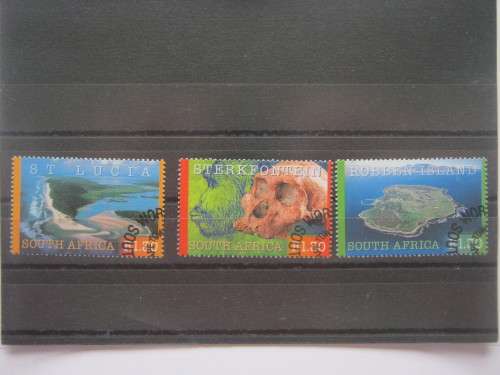 RSA - 2000 SOUTH AFRICAN WORLD HERITAGE SITES - FULL SET OF 3 - CTO