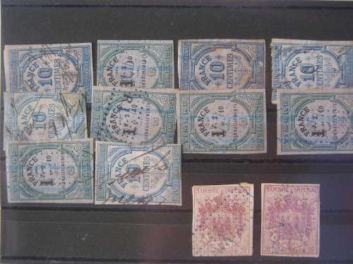 FRANCE - SELECTION OF 12 x REVENUES - USED