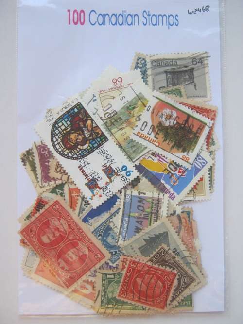 CANADA - 100 STAMPS - VERY LITTLE DUPLICATION