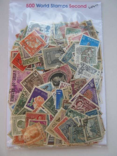 MIXED WORLD - 500 STAMPS - VERY LITTLE DUPLICATION