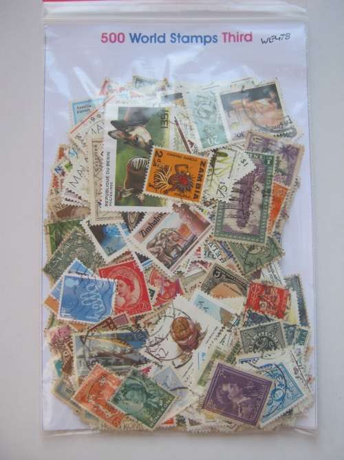 MIXED WORLD - 500 STAMPS - VERY LITTLE DUPLICATION