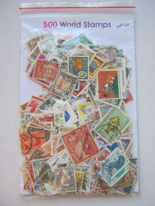 MIXED WORLD - 500 STAMPS - VERY LITTLE DUPLICATION