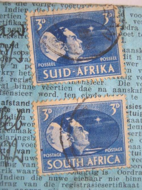 UNION - 1946 POSTAGE STAMPS USED FISCALLY - ON PAPER