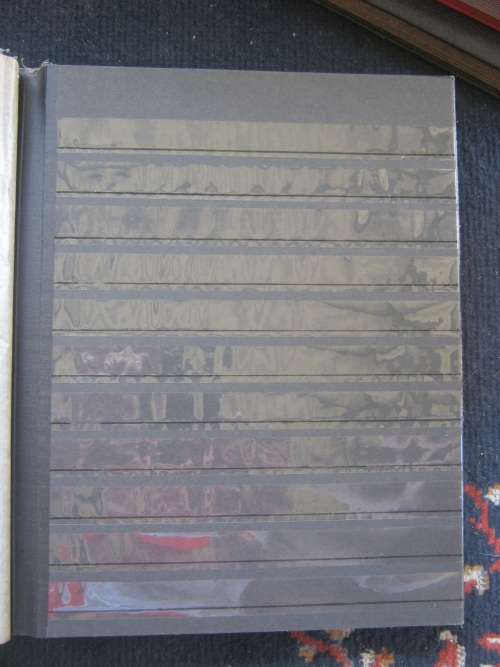 LARGE EMPTY ALBUM - 36 BLACK PAGES - FAIR CONDITION