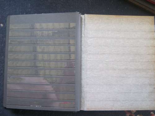 LARGE EMPTY ALBUM - 36 BLACK PAGES - FAIR CONDITION