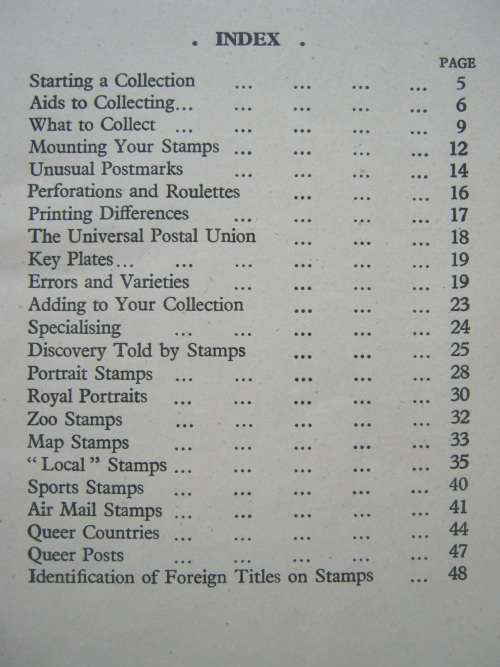 SMALL HANDBOOK ENTITLED "THE LITTLE BOOK ON STAMPS"