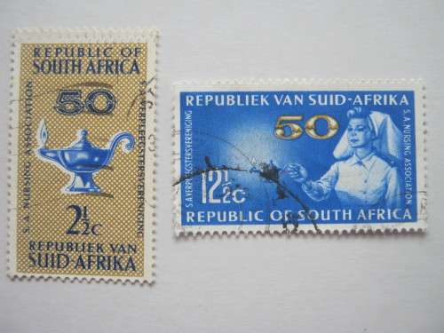 RSA - 1964 50th ANNIV OF SA NURSING ASSOC. - FULL SET OF SINGLES - USED