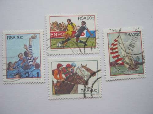 RSA - 1983 SPORT ACTIVITIES - FULL SET OF SINGLES - USED POSTALLY