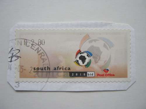 RSA - 2004 VIRTUAL STAMP (WORLD CUP SOCCER BID) - ON PAPER