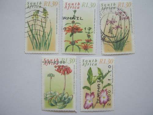 RSA - 2000 MEDICINAL PLANTS - PART SET OF SINGLES (R1,30) - POSTALLY USED