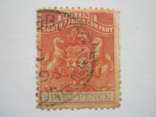 BSAC - 1892-94 DEFIN ISSUE - 8d RED & ULTRAMARINE - USED