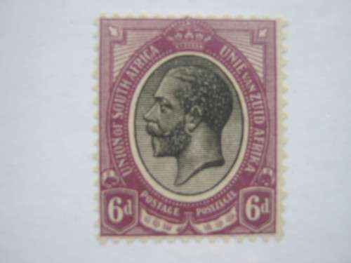 UNION - 1913 DEFIN ISSUE KGV - 6d BLACK & VIOLET - MHR