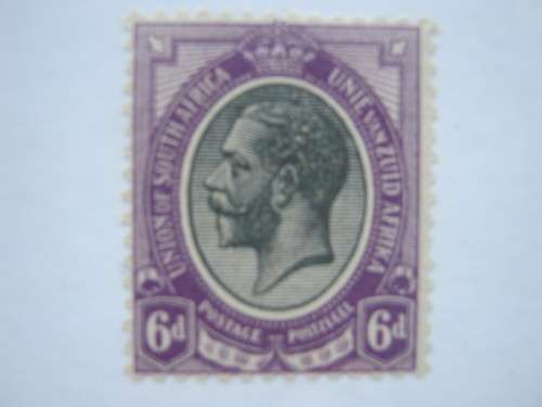 UNION - 1913 DEFIN ISSUE KGV - 6d BLACK & BRIGHT VIOLET - MNH
