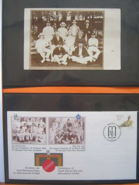 CRICKET HISTORY - FOLDER CONTAINING INTERESTING CRICKET MEMORABILIA