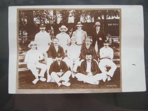 CRICKET HISTORY - FOLDER CONTAINING INTERESTING CRICKET MEMORABILIA