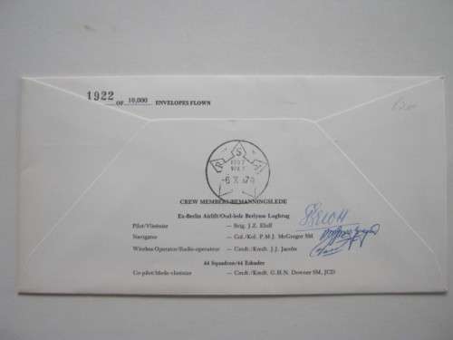 RSA - 1979 SAAF COMMEMORATIVE COVER - 30th ANNIV OF BERLIN AIRLIFT - SIGNED