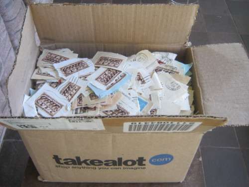 **R1 START** - BOX FULL OF UNION 1960 UNION DAY 3d PRIME MINISTERS ON PAPER