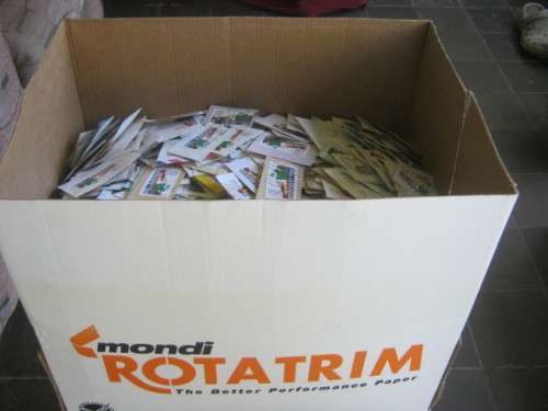 "ROTATRIM" BOX OF RSA 1995 RUGBY WORLD CUP - ON PAPER