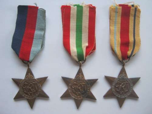 MILITARY CAMPAIGN MEDALS - 1939-1945 STAR & DEFENCE MEDALS