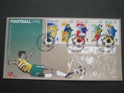 RSA - 1996 Football African Cup of Nations - Official FDC # 6.28