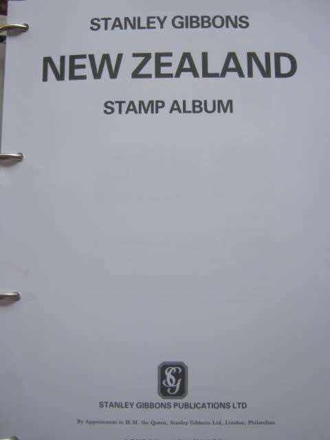 SG STAMP ALBUM - NEW ZEALAND FROM INCEPTION TO 1992 (INCL OFFICIALS ETC) - APPROX HALF FULL
