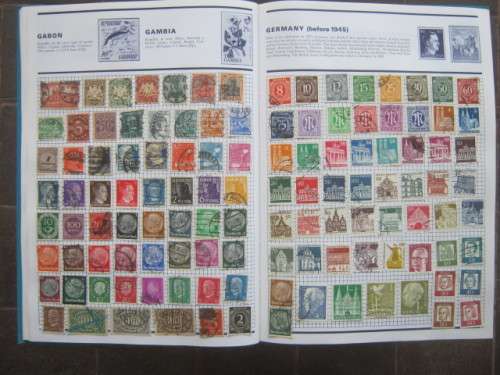 SG `WORLD COLLECTOR` STAMP ALBUM - MIXED WORLD - IN EXCESS OF 4000 STAMPS HERE - VERY GOOD CONDITION