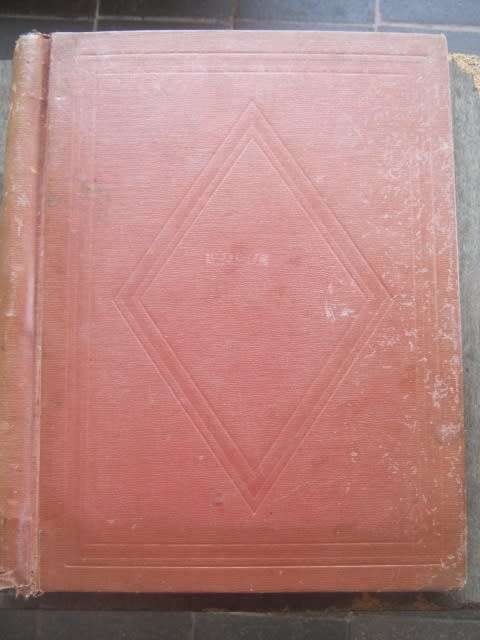 SPRINGBACK STAMP ALBUM - MIXED WORLD A-F - APPROX 1500 STAMPS HINGED TO PAPER