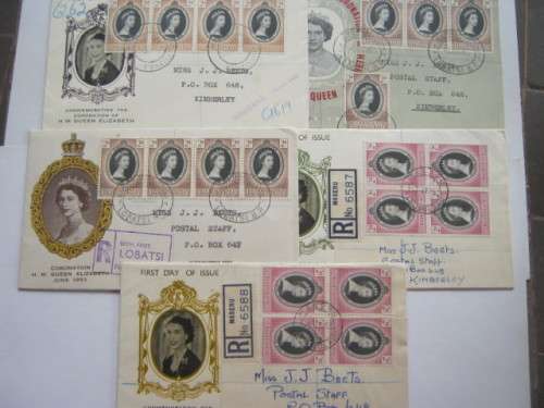 1953 CORONATION OF QEII - SELECTION OF ILLUSTRATED FDC`s - BID PER COVER