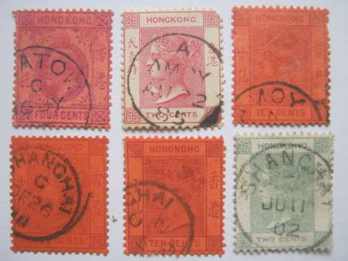 HONG KONG - SELECTION OF SINGLES USED IN CHINA - USED