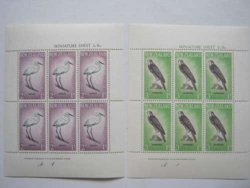 New Zealand - 1958/59/61 Health Stamps - 3 Full Sets in Miniature Sheets -Unused