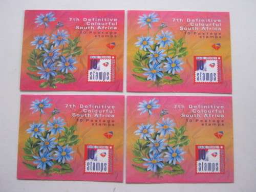 RSA - 2000 7th DEFIN ISSUE (STD POST) - 4 x COMPLETE BOOKLETS OF 10 SELF-ADHESIVE - VARIOUS PRINTS