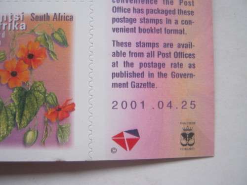 RSA - 2000 7th DEFIN ISSUE (STD POST) - 4 x COMPLETE BOOKLETS OF 10 SELF-ADHESIVE - VARIOUS PRINTS