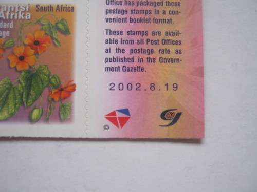 RSA - 2000 7th DEFIN ISSUE (STD POST) - 4 x COMPLETE BOOKLETS OF 10 SELF-ADHESIVE - VARIOUS PRINTS