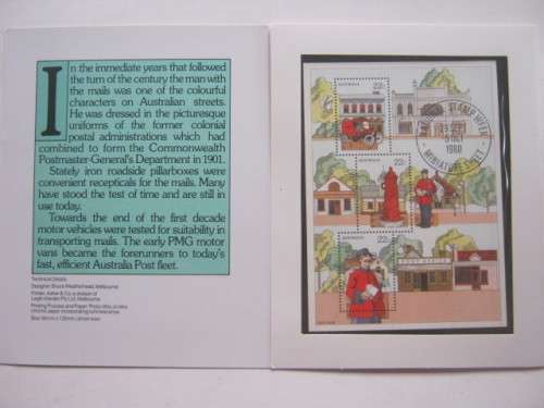 AUSTRALIA - 1980 NATIONAL STAMP WEEK - COLLECTORS CARD