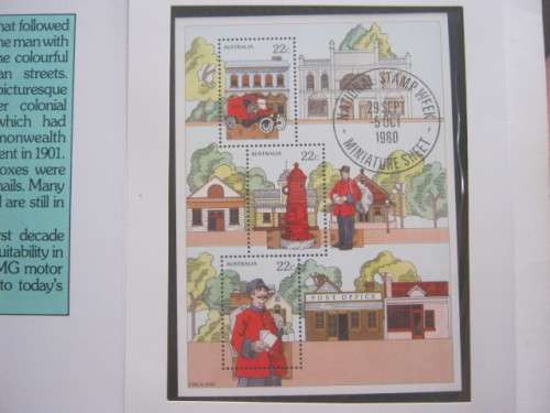 AUSTRALIA - 1980 NATIONAL STAMP WEEK - COLLECTORS CARD