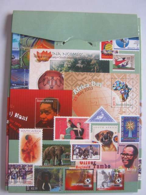 RSA - 2003 YEARPACK - HIGH C/V - SHEETLETS, MINISHEETS and SINGLES - CTO