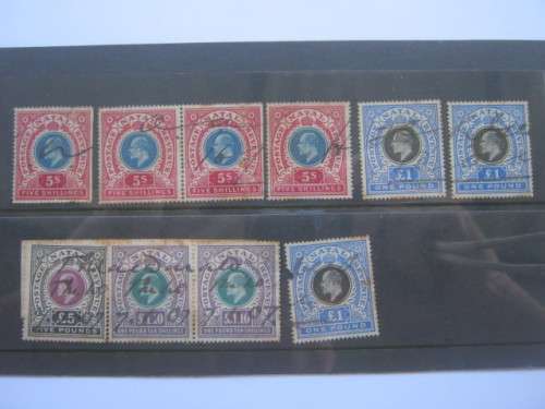 NATAL - 1902 KEVII REVENUES - GOOD SELECTION OF USED REVENUES