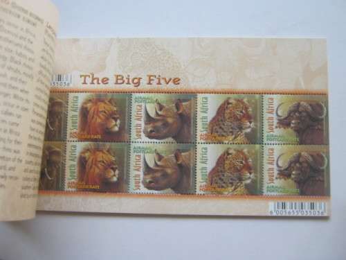 RSA - 2001 THE BIG FIVE - SOUVENIR BOOKLET - COMPLETE