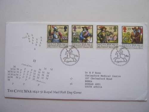 GB QEII - 1992 350th ANNIVERSARY OF THE CIVIL WAR - FDC