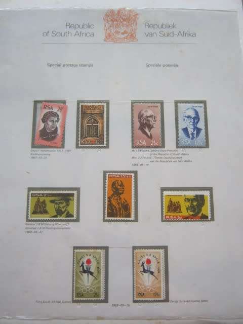 `PHILATELIC SERVICES` PREPRINTED ALBUM (WITH SLIPCASE) - RSA 1961 to 1980 - INCLUDING STAMPS