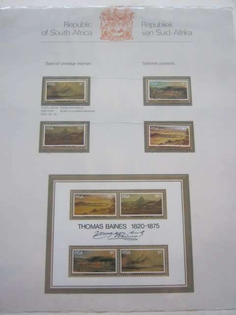 `PHILATELIC SERVICES` PREPRINTED ALBUM (WITH SLIPCASE) - RSA 1961 to 1980 - INCLUDING STAMPS