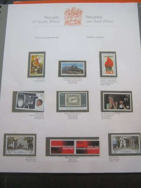 `PHILATELIC SERVICES` PREPRINTED ALBUM (WITH SLIPCASE) - RSA 1961 to 1980 - INCLUDING STAMPS