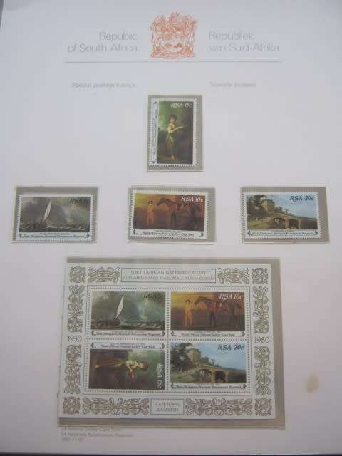 `PHILATELIC SERVICES` PREPRINTED ALBUM (WITH SLIPCASE) - RSA 1961 to 1980 - INCLUDING STAMPS