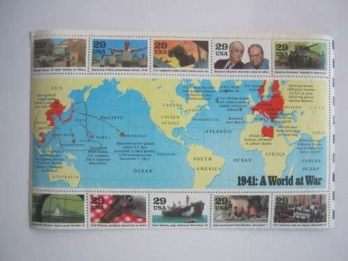 THEMATICS - USA - 1991/93/94 AMERICA`s PARTICIPATION IN WWII - HALF and FULL SHEETS