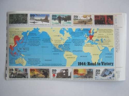 THEMATICS - USA - 1991/93/94 AMERICA`s PARTICIPATION IN WWII - HALF and FULL SHEETS