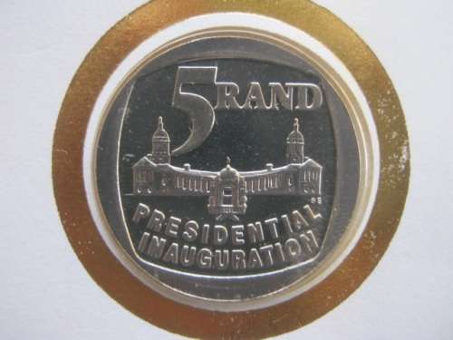 RSA - 1994 PRESIDENTIAL INAUGURATION NELSON MANDELA - FDC #6.3b and 6.3c (WITH COIN)