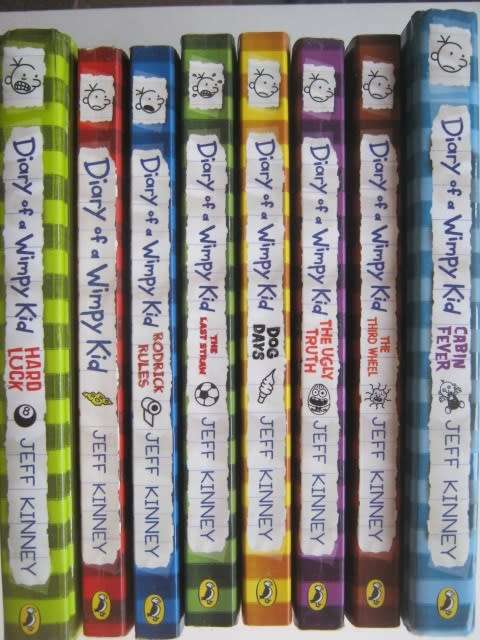 DIARY OF A WIMPY KID - SELECTION OF 8 BOOKS - ALL IN VERY GOOD CONDITION
